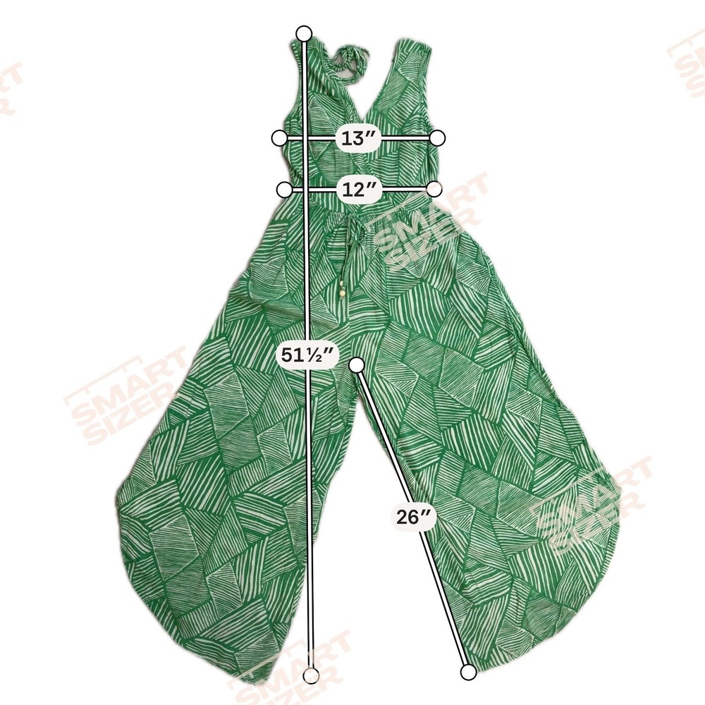 Band of the Free People Paita Geometric Wide Leg Jumpsuit Small Boho Tulip Hem S - Picture 8 of 9